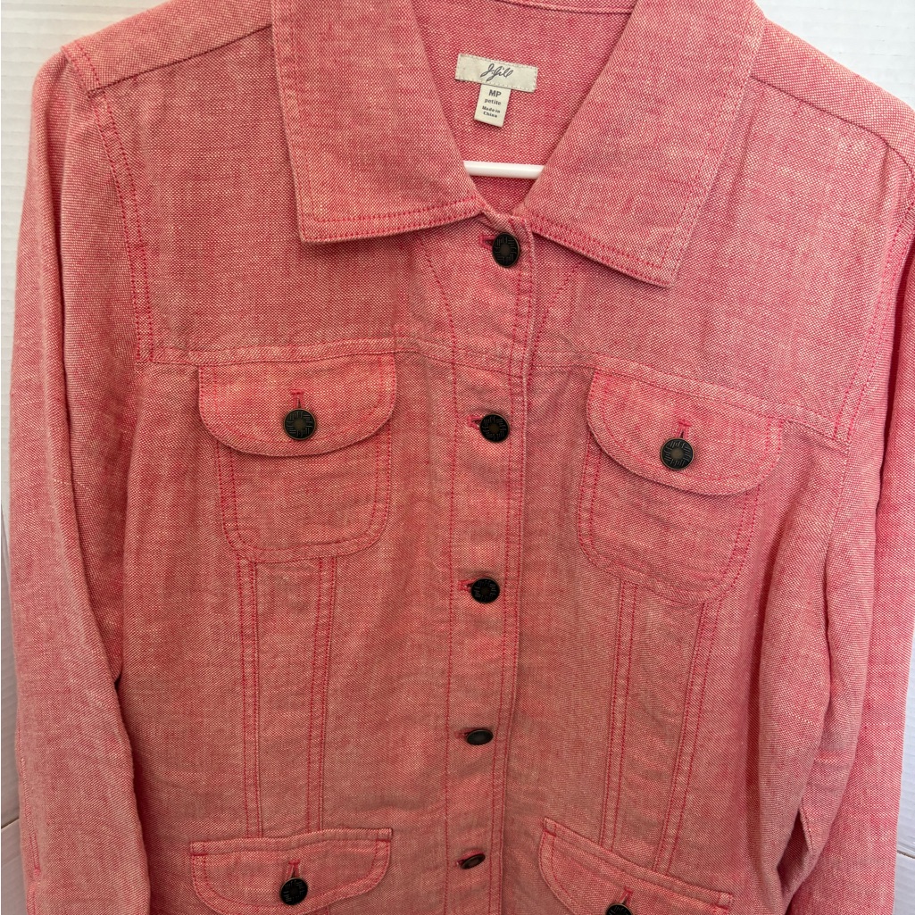 J. Jill Pink Jean Jacket